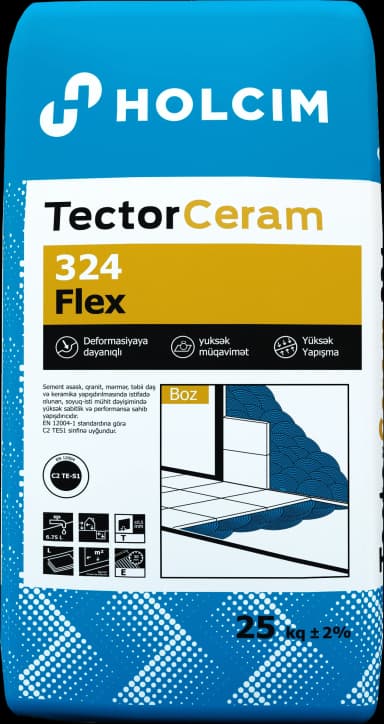 Ceramic adhesive 25kg gray Tector Ceram 324 Holcim