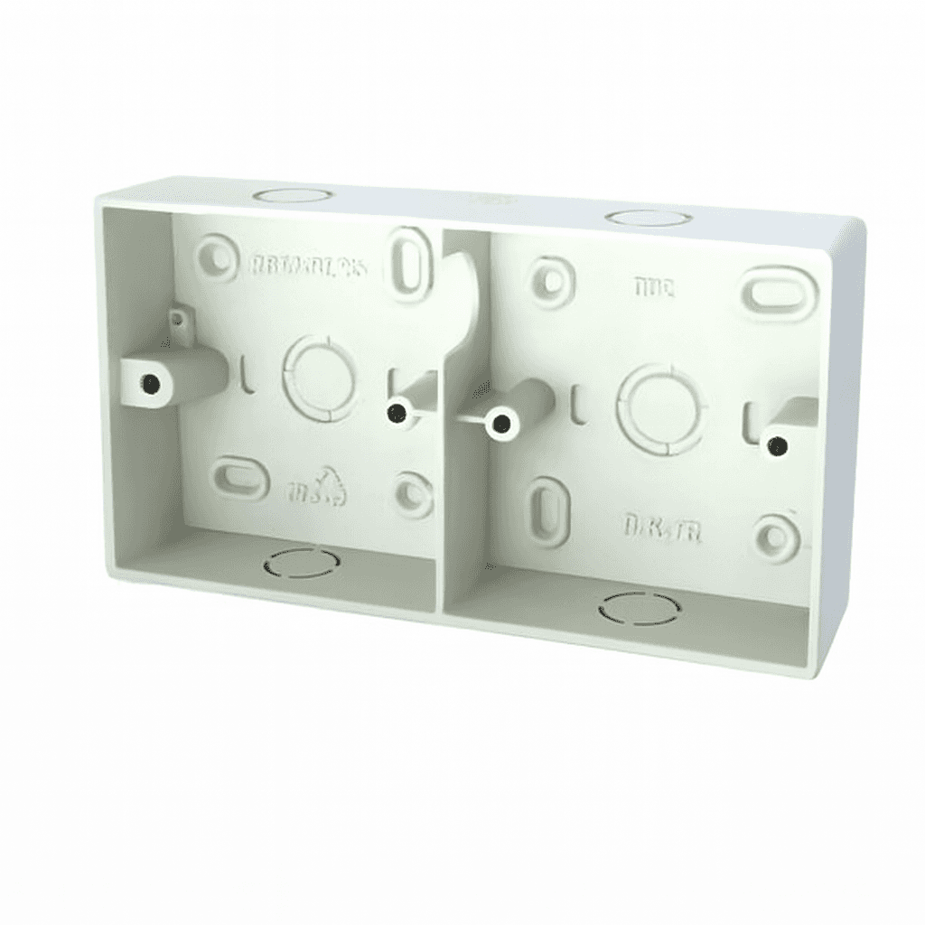 Clip-on electrical assembly box N2 Remplast