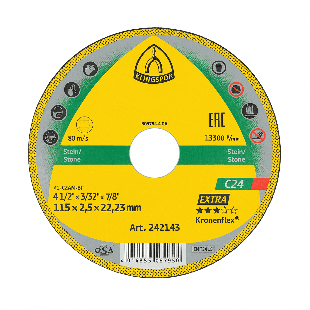 Диск камень 115 fibra c24 klingspor