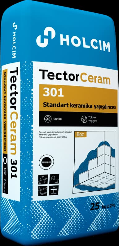 Керамический клей 25кг Tector Ceram 301 Holcim