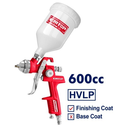 Sprey boya tapançası 600cc Emtop EASG06001