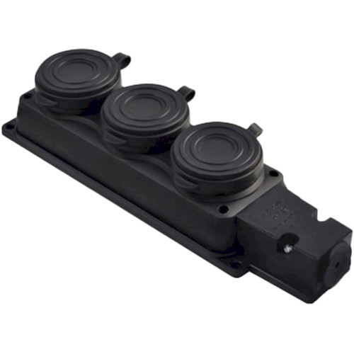 Kalotka 3-lü qara 10/16A 250V İbo