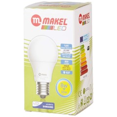 E27 led lampa 8w 3000k MAKEL BC08.0W-0227M