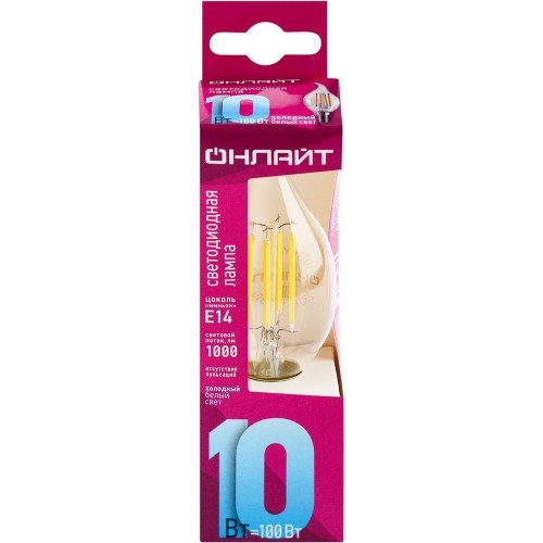 Lampa Oll-FFC35 10W 230V 4000K E14 ONLAYT 80899