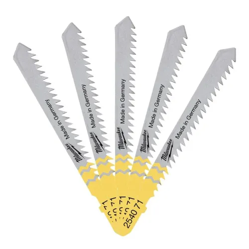 Jigsaw Traditional Blades 75x3 T111C 5pc Milwaukee 4932254071
