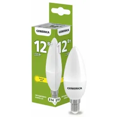 Lampa led şam C35 12W 3000K E14 Generica