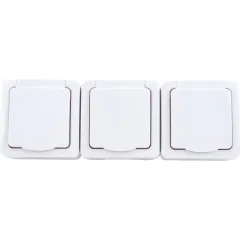 Razetka 1li torpaqlı RSb20-3-QPBb Hermes plus ağ İEK