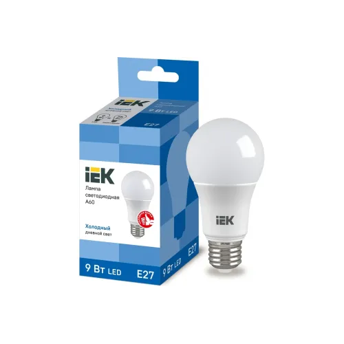 Diodlu işıq lampasıA60 kürə 9Vt 230V6500K E27 İEK LLE-A60-9-230-65-E27