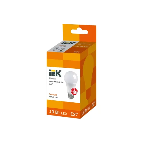 Diodlu işıq lampasıA60 kürə 13Vt230V 3000K E27 İEK LLE-A60-13-230-30-E27