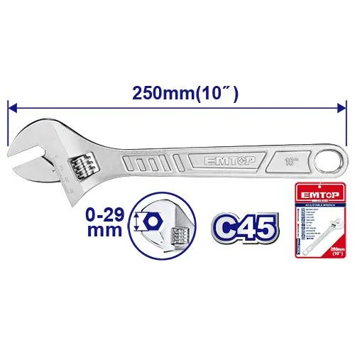 Razvadnoy açar 250mm 10" Emtop EAWH131022