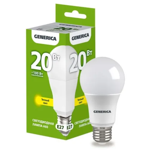 Lampa led armud A60 20W 4000K E27 Generica Lampa led armud A60 20W 4000K E27 Generica