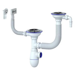 B710V qoşa sifon moyka üçün 1/2 ø40 Unicorn B710V