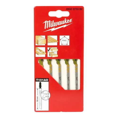Lobzik bıçağı 50x1.3 T101AO 5 ədədli Milwaukee 4932373392 Lobzik bıçağı 50x1.3 T101AO 5 ədədli Milwaukee 4932373392