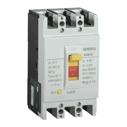 3P 63A Avtomat 18kA BA66-31 Generica BA66-31-63 3P 63A Avtomat 18kA BA66-31 Generica BA66-31-63