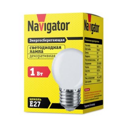 Lamp Nllg45-1-230-W-E27 Navigator 61243