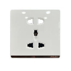 Elektrik yuvası universal+sadə 16A A4 ağ Aylex 1-40