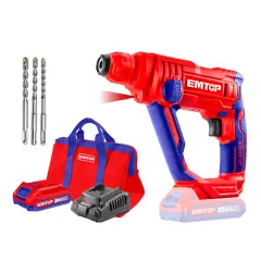 Perforator batareyalı 20V Emtop ELRH2016011