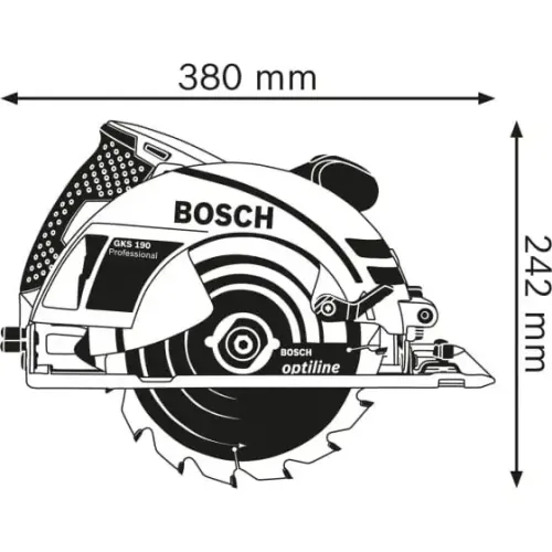 Mişar dairəvi GKS 190 BOSCH 0601623000 Mişar dairəvi GKS 190 BOSCH 0601623000
