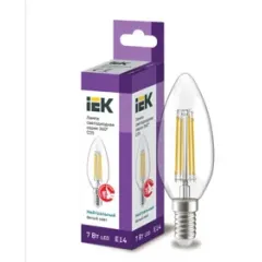 Led E27 şam donuq şüşə C35 360° 7W 3000k 230V İEK