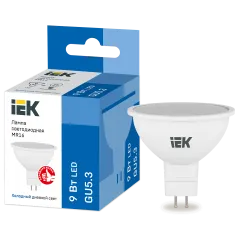LED GU 5.3 MR16 SOFIT 9W 6500K 230V IEK