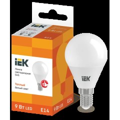 Led E14 kürə G45 9W 3000k 230V İEK