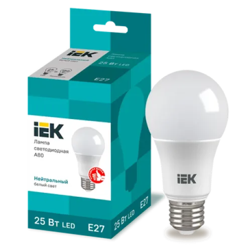 Led E27 kürə A80 25W 4000k 230V İEK