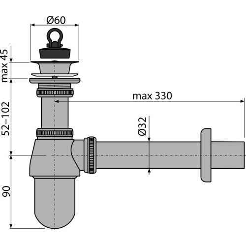 A437 Metal Alca A437 для Siphon Bulb
