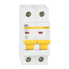 Avtomatik elektrikaçarı ВА47-29 2P50A 4,5кА х-ка C İEK MVA20-2-050-C