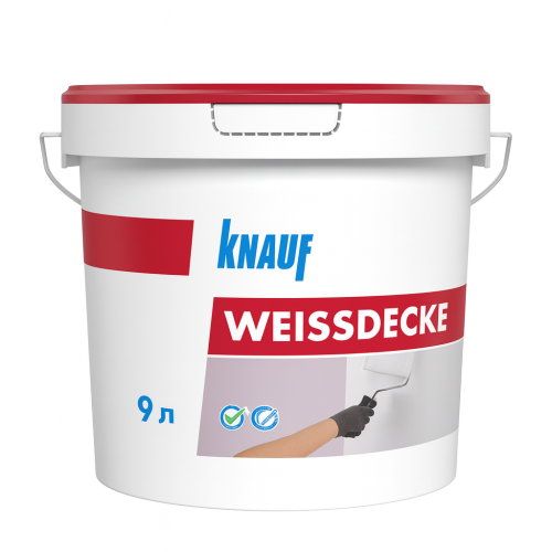 Boya Weissdecke alçıpan tavanları üçün (9 lt, 14,4 kg) Knauf Boya Weissdecke alçıpan tavanları üçün (9 lt, 14,4 kg) Knauf