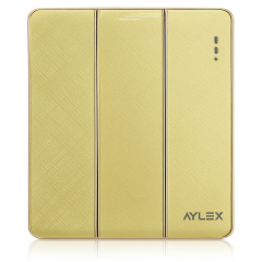 Açar 3-lü 10A K2 akrilik qızılı Aylex 1-54