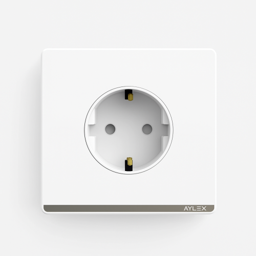 Elektrik yuvası torpaqlı 16A A4 ağ Aylex 1-44 Elektrik yuvası torpaqlı 16A A4 ağ Aylex 1-44