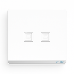 Telefon+kompyuter RJ45 yuvası Cat5 A4 ağ Aylex 1-47