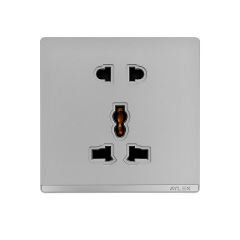 Elektrik yuvası universal+sadə 16A A4 boz Aylex 1-23