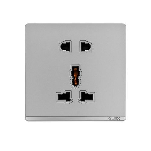 Elektrik yuvası universal+sadə 16A A4 boz Aylex 1-23