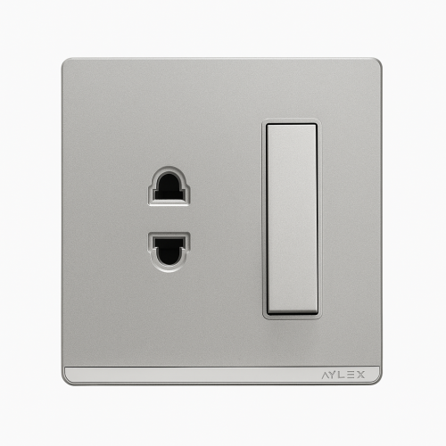 Açar+elektrik yuvası 16A A4 boz Aylex 1-24 Açar+elektrik yuvası 16A A4 boz Aylex 1-24