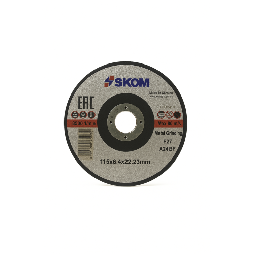 Disk metal 115x6.4x22.23(shlif) SKOM Disk metal 115x6.4x22.23(shlif) SKOM