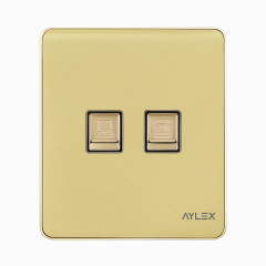 Telefon+kompyuter yuvası K2 akrilik qızılı Aylex 1-64