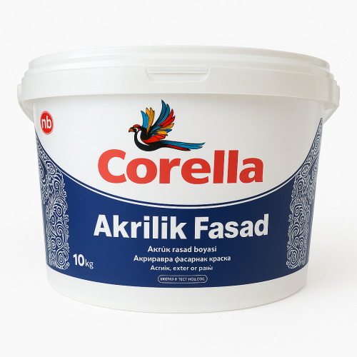 Akrilik Fasad boya 10 kq Corella Akrilik Fasad boya 10 kq Corella