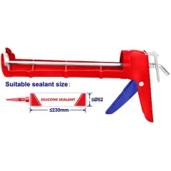Silikon tapancası 230mm 9" Emtop ECGN02091