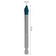 Mərmər sverlosu HEX-9 HardCer 8x90 BOSCH 2608900592