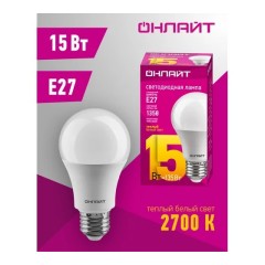 Lampa Oll-A60 15W 230V 2700k E27 ONLAY 61149