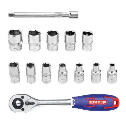 Trişotka açar dəsti 1/4 14 parça Emtop ESKT14141 Trişotka açar dəsti 1/4 14 parça Emtop ESKT14141