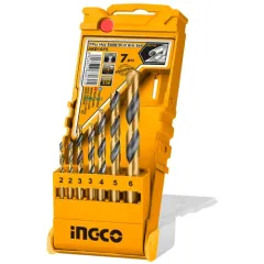 Dəmir sverlo dəsti 2-6mm 7 parça INGCO AKD1075