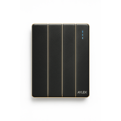 Açar 4-lü 10A K2 akrilik boz Aylex 1-72