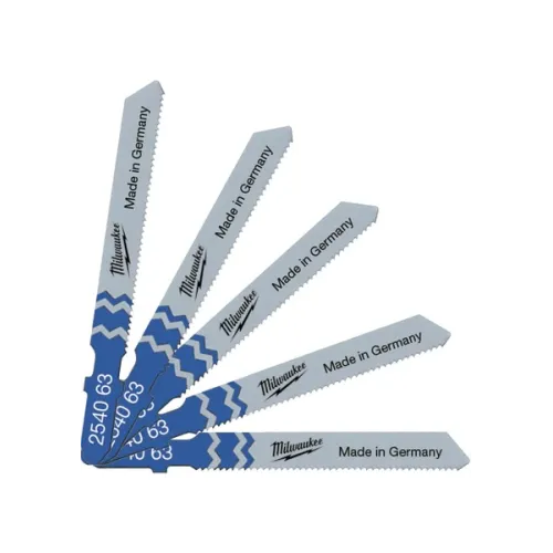 Jigsaw Traditional Blades 55x1.2 T118A 5pc Milwaukee 4932254063 Jigsaw Traditional Blades 55x1.2 T118A 5pc Milwaukee 4932254063