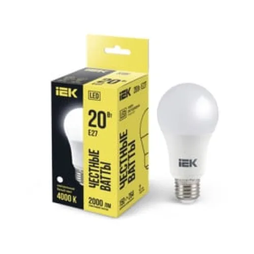 Led E27 kürə şüşə A60 360° 7W 4000k 230V İEK