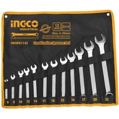 Qayıcnı-nakidnoy açar dəsti 12 parça 6-32mm INGCO HKSPA1143