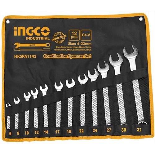 Qayıcnı-nakidnoy açar dəsti 12 parça 6-32mm INGCO HKSPA1143 Qayıcnı-nakidnoy açar dəsti 12 parça 6-32mm INGCO HKSPA1143