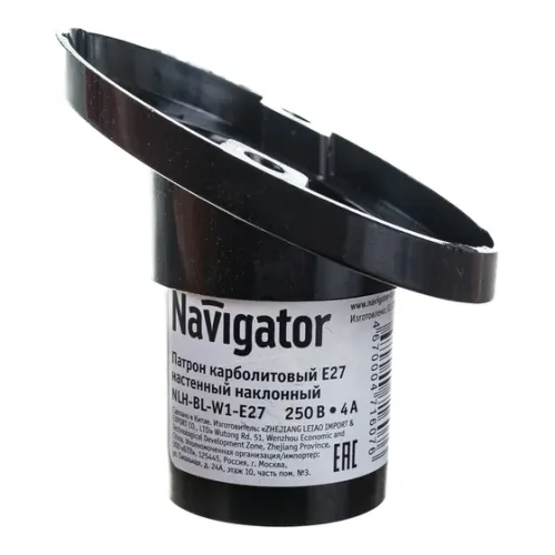 Elektrik patron  NLH-BL-W1-E27 karb., divar üstü, naklon E27 Navigator 71607
