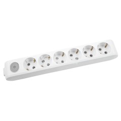 Altı yuvalı kabelli açarlı torpaqlı uzadıcı 2m 90 11 86 02 VIKO